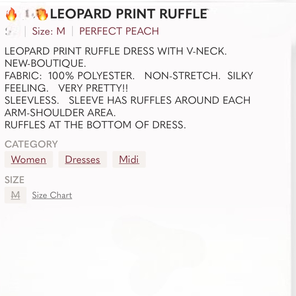 LEOPARD PRINT RUFFLED DRESS - Picture 5 of 5